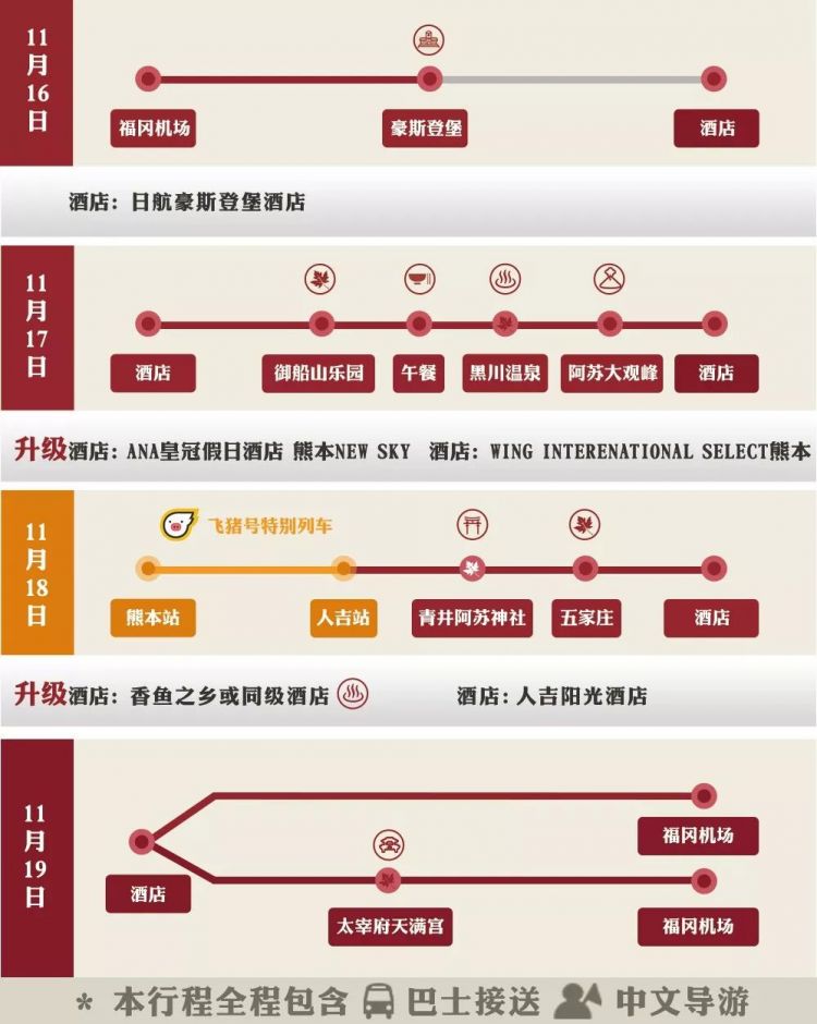 【重磅福利】日本九州红叶温泉秘境之旅