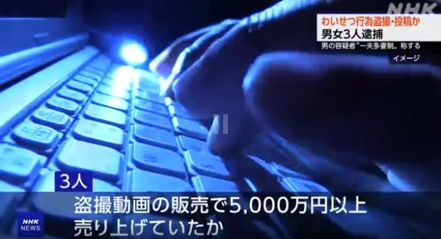 “一夫多妻”日本男子携妻子们偷拍百名女性，靠卖视频盈利五千万？